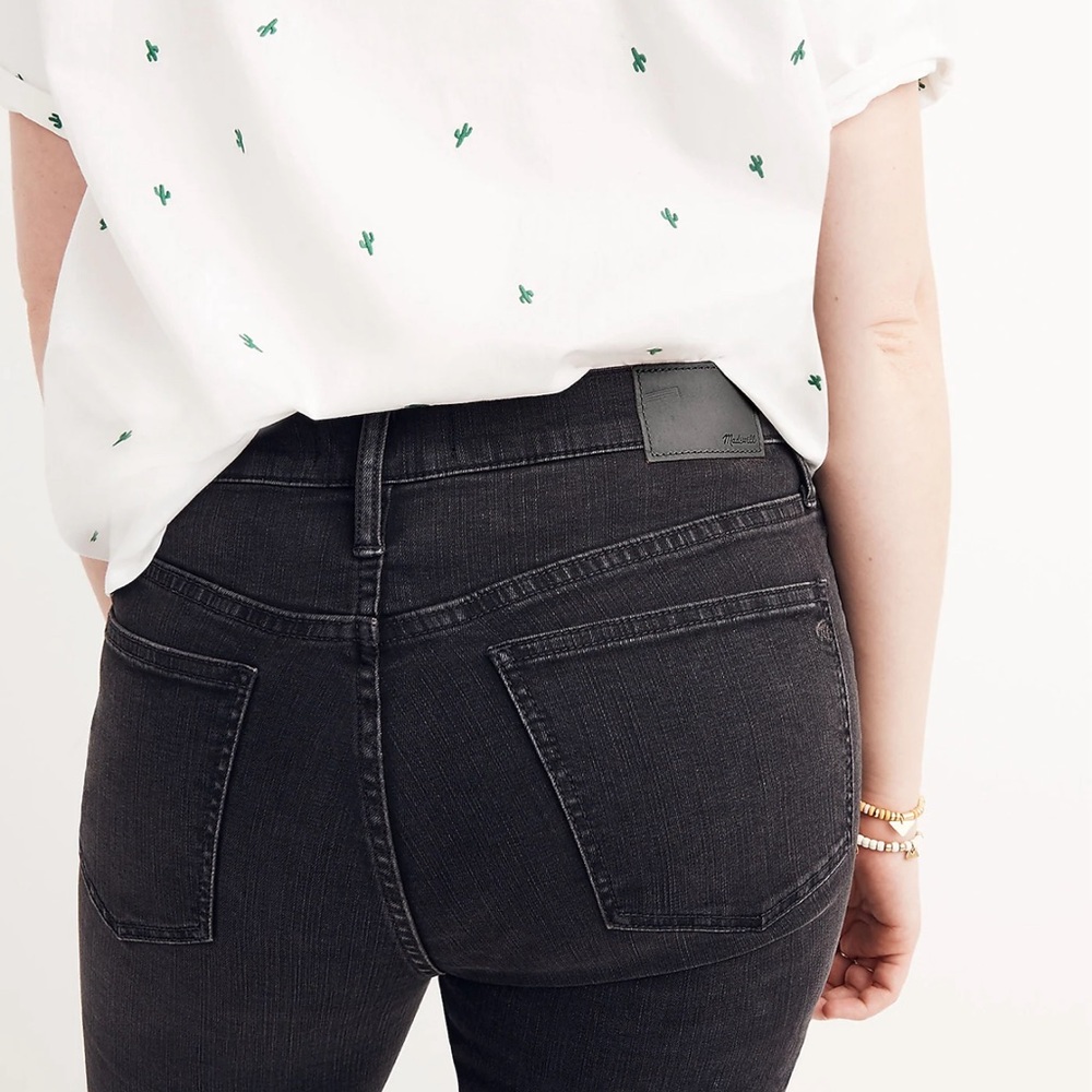 Madewell black stretch denim jeans NWOT - Picture 3 of 5